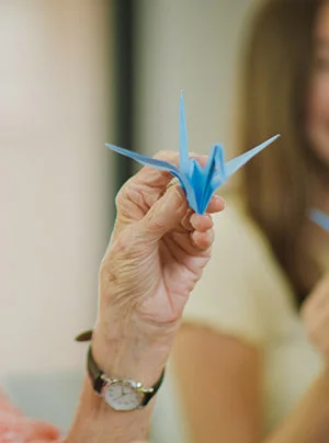 folded paper crane