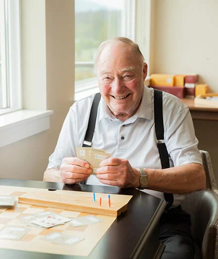 man playing cards